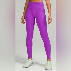 Lululemon Womens Sz 8 Swift Speed High-Rise Tight Leggings 28" Moonlit Magenta